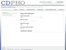 Tablet Screenshot of directory.cdpho.org